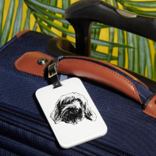 Etiqueta De Bagagem Viagem Spinone Calma