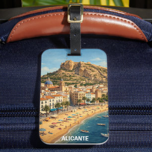 Etiqueta De Bagagem Viagem Vintage Alicante Espanha