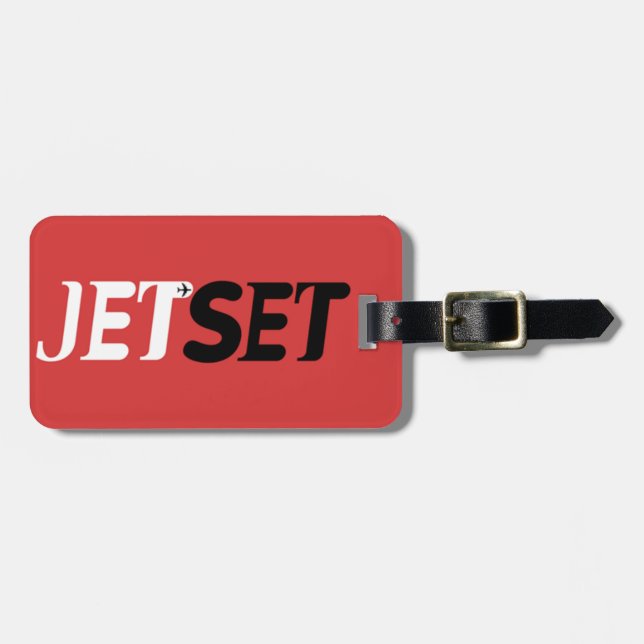 Etiqueta De Bagagem Viagens Jet Set (Frente Horizontal)