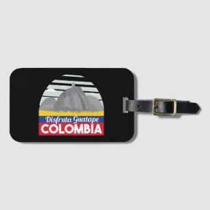 Etiqueta De Bagagem Viagens vintage de Guatape Colômbia