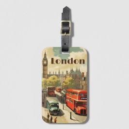 Etiqueta De Bagagem Viagens vintage Poster de London City Center