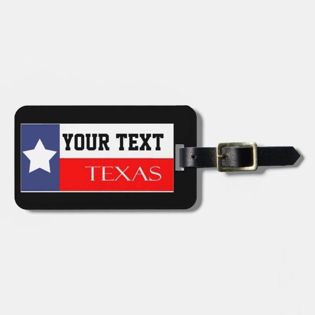 Etiqueta De Bagagem Viajante de Texas (Frente Horizontal)