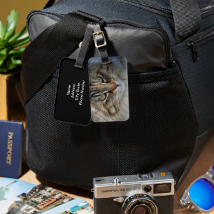 Etiqueta De Bagagem Viajar com Gato/ Amante de Gato