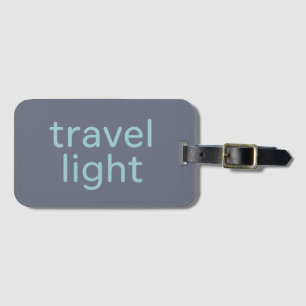 Etiqueta De Bagagem Viajar Leve