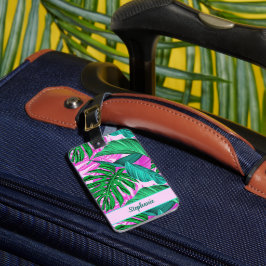 Etiqueta De Bagagem Víblias da Ilha Tropical Personalizadas