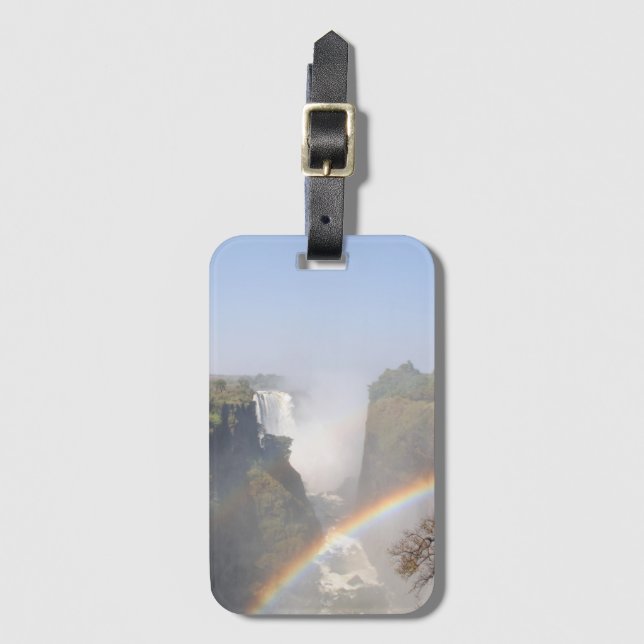 Etiqueta De Bagagem Victoria Falls Rainbow Waterfall (Frente Vertical)