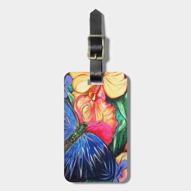 Etiqueta De Bagagem Vida da Borboleta (Frente Vertical)