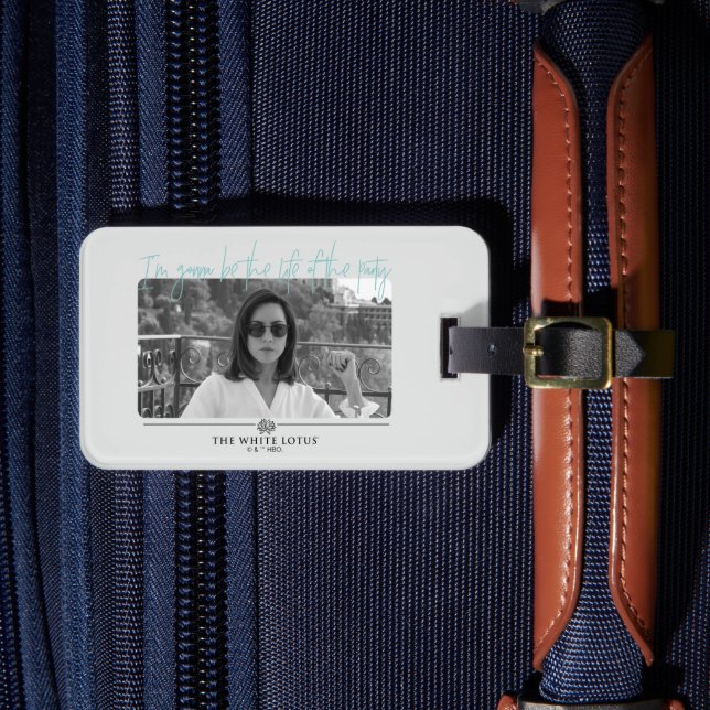 Etiqueta De Bagagem Vida do Partido - O Lotus Branco (Frente Insitu 4)