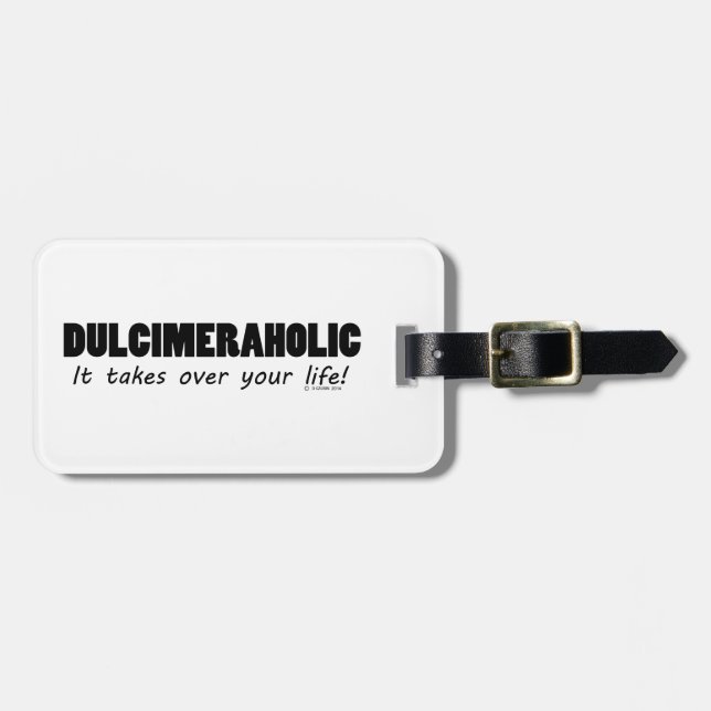 Etiqueta De Bagagem Vida Dulcimeraholic (Frente Horizontal)
