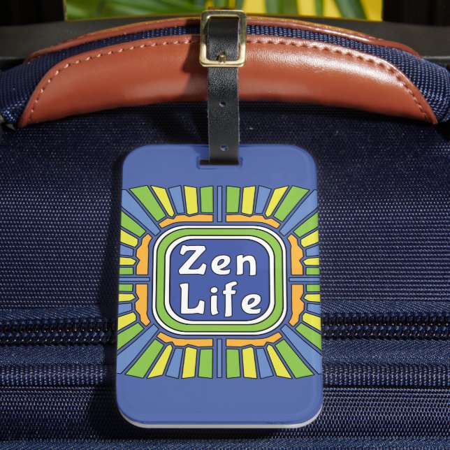 Etiqueta De Bagagem Vida Zen para mim (Frente Insitu 2)