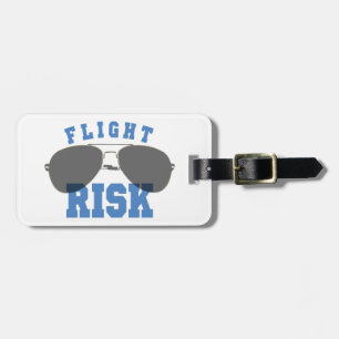 Etiqueta De Bagagem Vidros da aviação do risco de vôo