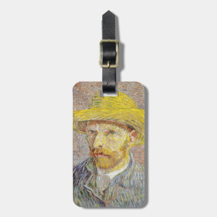 Etiqueta De Bagagem Vincent van Gogh - Autorretrato com Chapéu de Pal