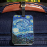 Etiqueta De Bagagem Vincent Van Gogh Na Noite Estrelada<br><div class="desc">Vincent Van Gogh é o Detalhe da Noite Estrelada</div>