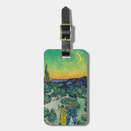 Etiqueta De Bagagem Vincent van Gogh - Paisagem lunática com Casal
