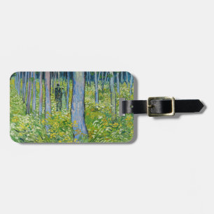 Etiqueta De Bagagem Vincent van Gogh - Sub-bosque com Duas Figuras