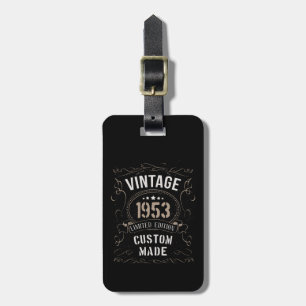 Etiqueta De Bagagem Vintage 1953 Limited Edition Personalizada