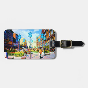 Etiqueta De Bagagem Vintage Alemanha Munique Towngate Karistor