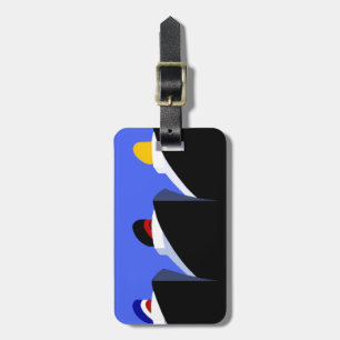 Etiqueta De Bagagem Vintage Cruise Ship Art Deco Poster