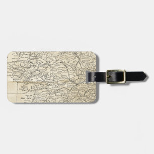 Etiqueta De Bagagem Vintage Irlanda Map Central Connaught Region