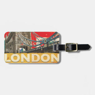 Etiqueta De Bagagem Vintage London Poster