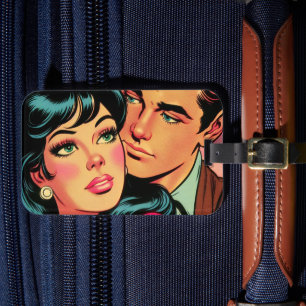 Etiqueta De Bagagem Vintage Love Histórias em quadrinhos