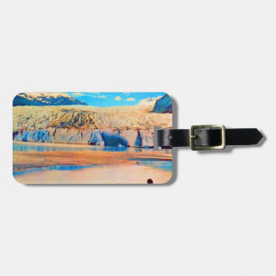 Etiqueta De Bagagem Vintage USA Alaska Mendenhall glacier Juneau