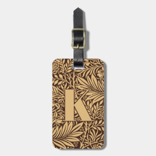 Etiqueta De Bagagem Vintage William Morris Larkspur Pattern