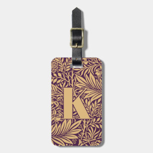 Etiqueta De Bagagem Vintage William Morris Larkspur Pattern