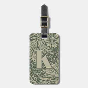 Etiqueta De Bagagem Vintage William Morris Marigold Pattern