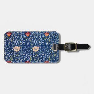 Etiqueta De Bagagem Vintage William Morris Medway Floral Antigo 1885