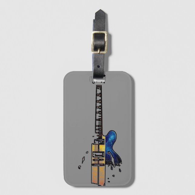Etiqueta De Bagagem Violão 4 bc ltcna (Frente Vertical)
