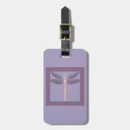 Etiqueta De Bagagem Violet Dragonfly