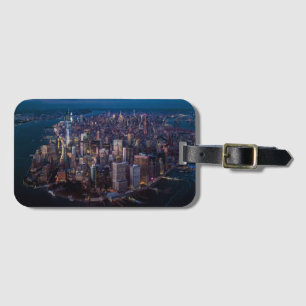 Etiqueta De Bagagem Vista aérea de Manhattan