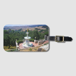 Etiqueta De Bagagem Vista do Castelo de Hearst, San Simeon, Califórnia