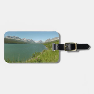 Etiqueta De Bagagem Vista do Lago Swiftcurrent no Parque Nacional Glac