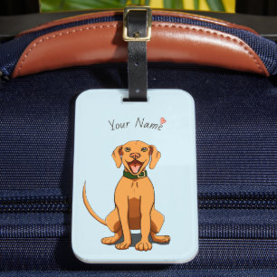 Etiqueta De Bagagem Vizsla Love Personalizável Tag