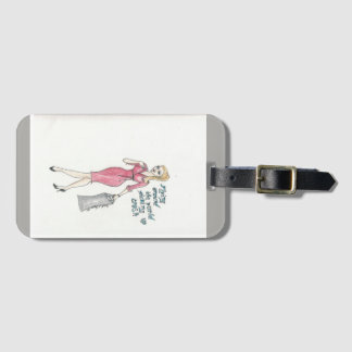Etiqueta De Bagagem "Voando em todo o mundo pegarando Tag do saco do