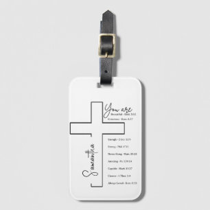 Etiqueta De Bagagem Você é cruz personalizada bonita