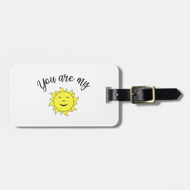 Etiqueta De Bagagem Você é meu sol (Frente Horizontal)