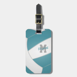 Etiqueta De Bagagem vôlei branca-téal
