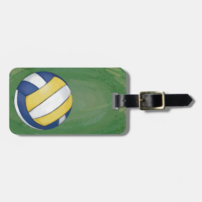 Etiqueta De Bagagem Voleibol (Frente Horizontal)