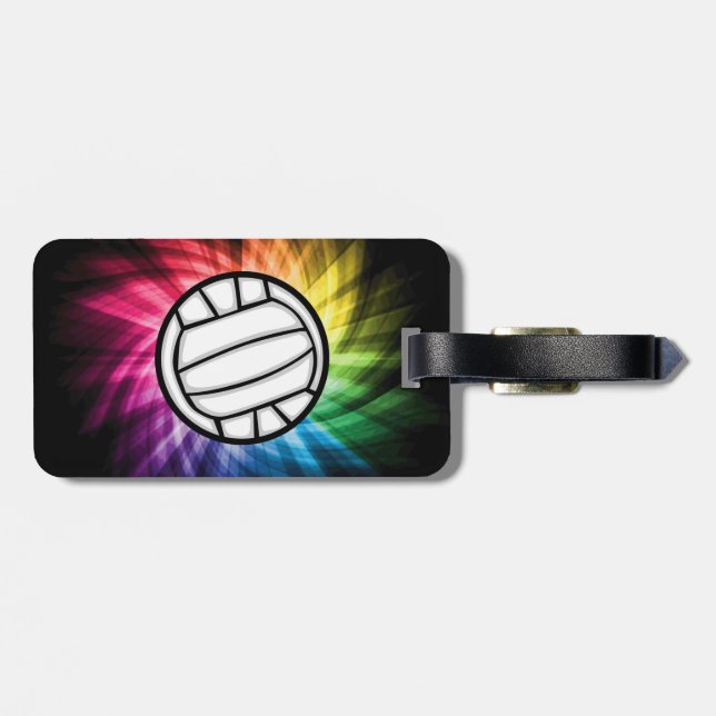 Etiqueta De Bagagem Voleibol; Espectro (Traseira Horizontal)
