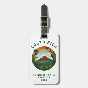 Etiqueta De Bagagem Vulcão Costa Rica
