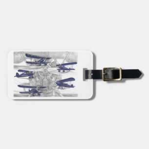 Etiqueta De Bagagem Waco Biplane