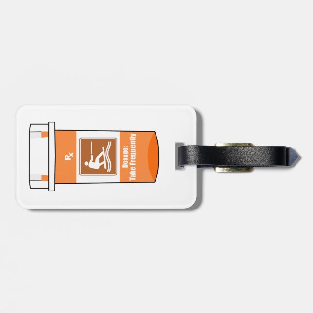 Etiqueta De Bagagem Wakeboard É Minha Droga (Traseira Horizontal)