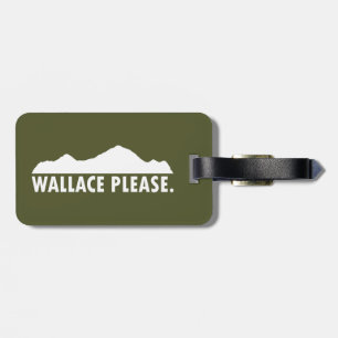 Etiqueta De Bagagem Wallace Idaho Por Favor