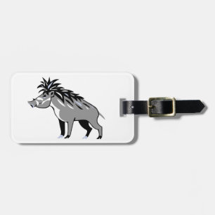 Etiqueta De Bagagem Warthog - Legal Warwy PIG - Wildlife - Nature