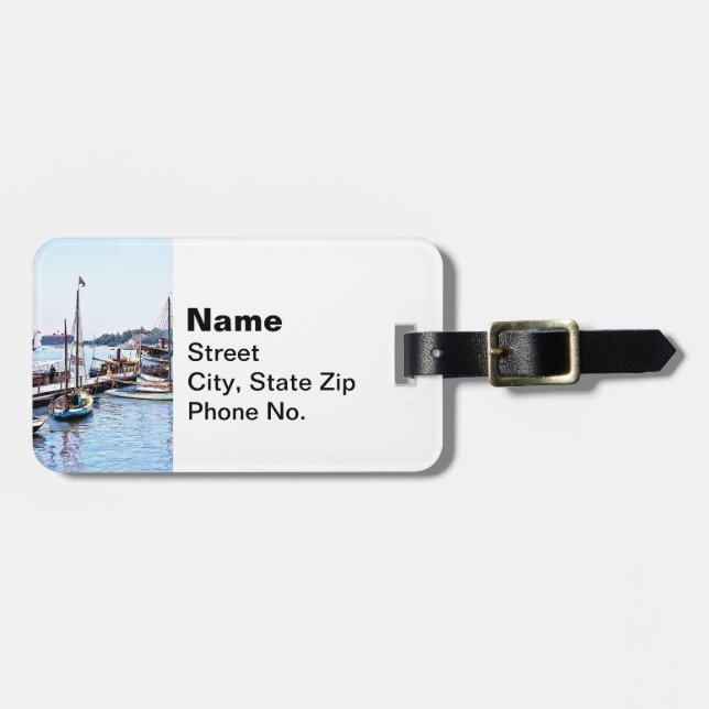 Etiqueta De Bagagem Water Front Put-In-Bay OH c1904 (Frente Horizontal)