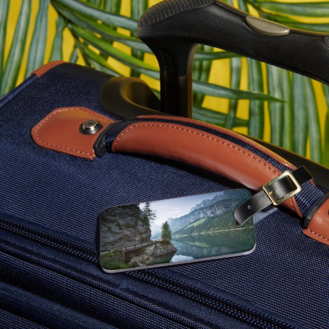 Etiqueta De Bagagem Water | Lake Gosau Salzkammergut Austria (Frente Insitu 3)