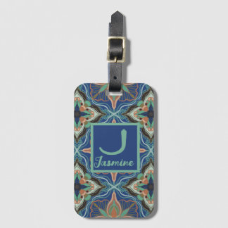 Etiqueta De Bagagem Watercolor Marrakech Floral Personalizado